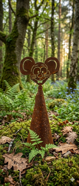 Wunderschöner Zaunhocker Maus
